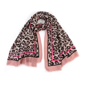 

2019 Srping Autumn Brand Sexy Leopard Dot Viscose Shawl Scarf High Quality Wraps and Hijabs Pashmina Foulards Stole Muslim Sjaal