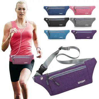 

Women Men Multi-function Pockets Outdoor Sport Leisure Messenger Waist Packs Bag chest shoulder fanny