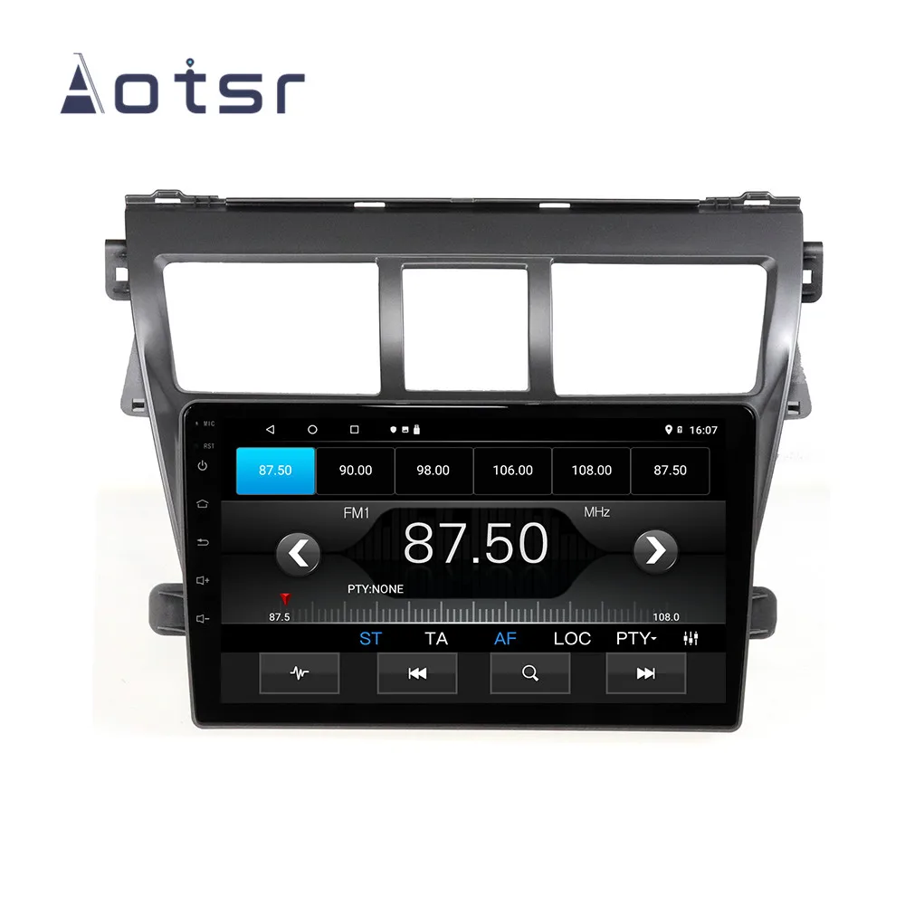 AOTSR 9 дюймов Android 10,0 gps навигатор автомобильный стерео плеер для Toyota VIOS 2008-2013 мультимедийный плеер DSP CarPlay wifi