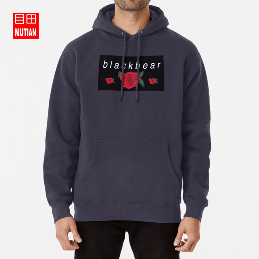 Blackbear/толстовки с капюшоном с тремя розами; толстовки blackbear rose black beartrap three rose