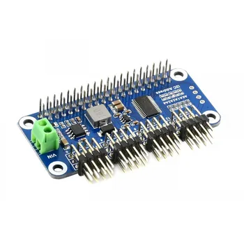 

Servo Driver HAT (B) for Raspberry Pi with 16-Channel 12-bit I2C Interface Right Angle Pinheader