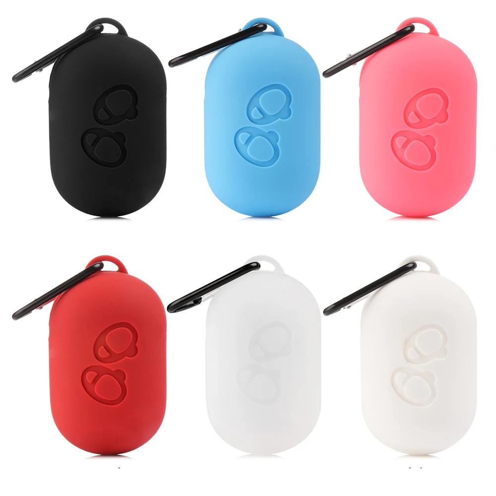 

Silicone Earphone Protective Cover Skin Case For Samsung gear iconx 2018 Earphone Skin with Carabiner Protective Case Cover