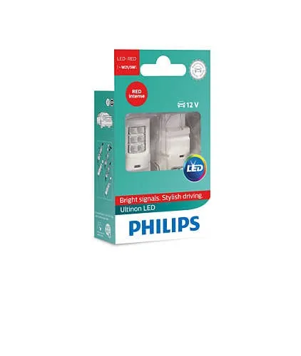  Lamp W21/5 W 12V-LED (W3x16q) 2.7W RED-tremeUltinon LED (PKG. 2 pcs) PHILIPS 11066ULRX2 - 10000008058473