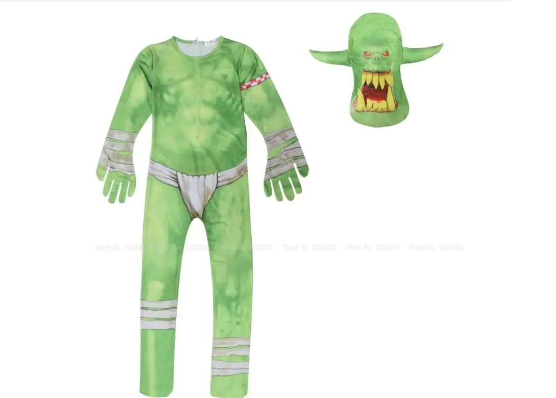 Halloween Children Animal Cartoon Demon Devil Vampire 3D Print Jumpsuit Kids Boy Girl Party Performance Scary Cosplay Costume