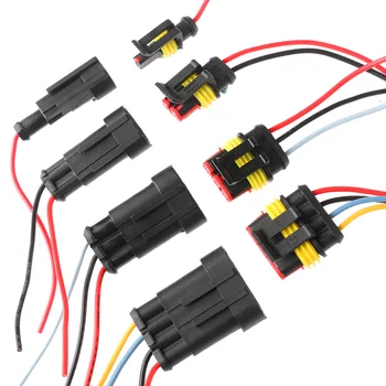

1 Sets/lots New 1/2/3/4/5/6 Pin Car Waterproof Electrical Connector HID Plug with Electrical Wire Cable Auto Truck Wire Harness