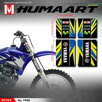 

HUMAART Front Fork Leg Sticker MX Racing Graphics Enduro Vinyl Protector Kit for Dirt Bike Motocross Yamaha KTM Honda Husqvarna