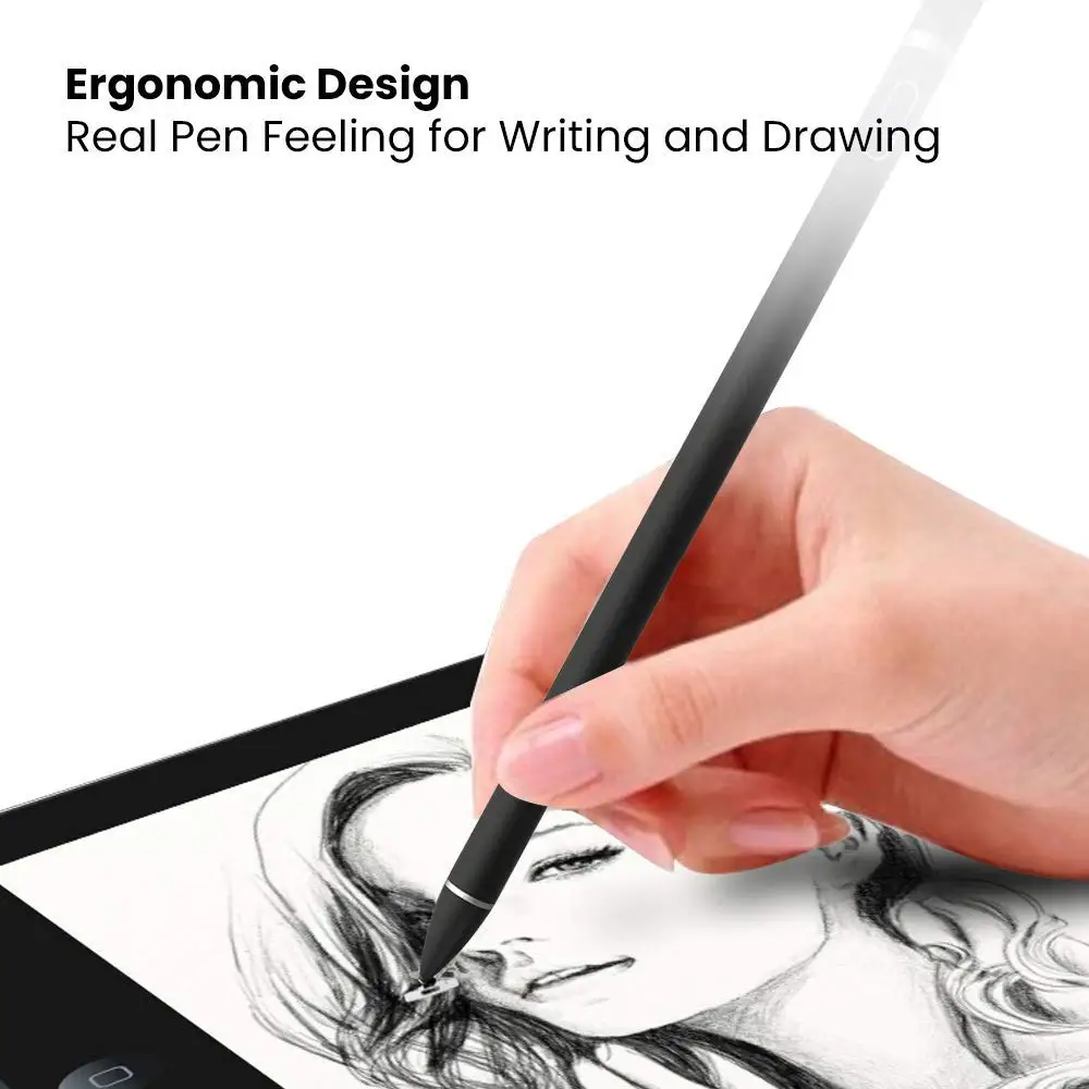Ручки для сенсорных экранов, тонкий точечный активный Умный Цифровой карандаш, совместимый с iPad и большинством планшетов