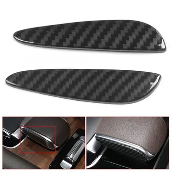 

For Mercedes-Benz GLE GLS 20202Pcs carbon fiber texture center console gear side decoration cover center console gear decoration