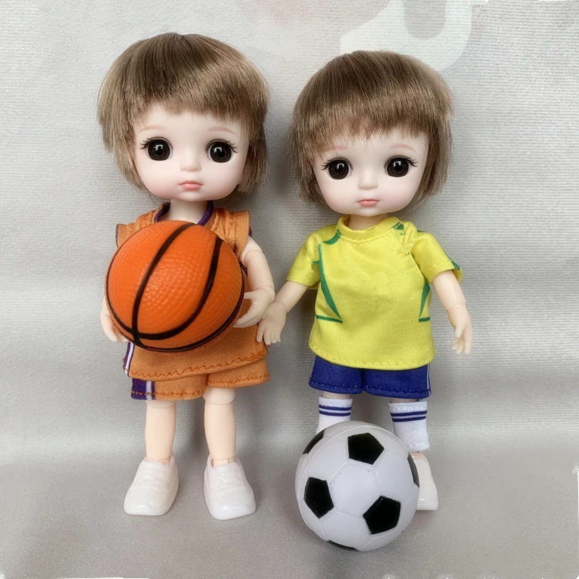 Новинка 1/8 BJD 13 шарнирная Подвижная кукла 16 см милый спортивный мальчик с