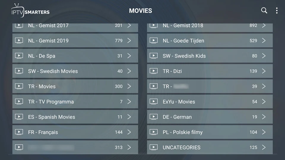 Швеция IPTV Франция арабский Испания Норвегия греческий немецкий y IPTV M3U Нидерланды Французский Немецкий IPTV Бельгия Португалия