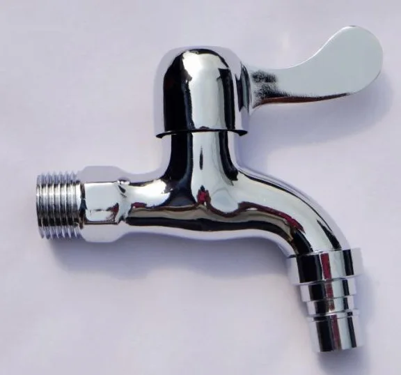 

Wall-in Single Cold Water Fast Open Faucet High Quality Copper 4 Points Tip Water Nozzle Washing Machine Faucet
