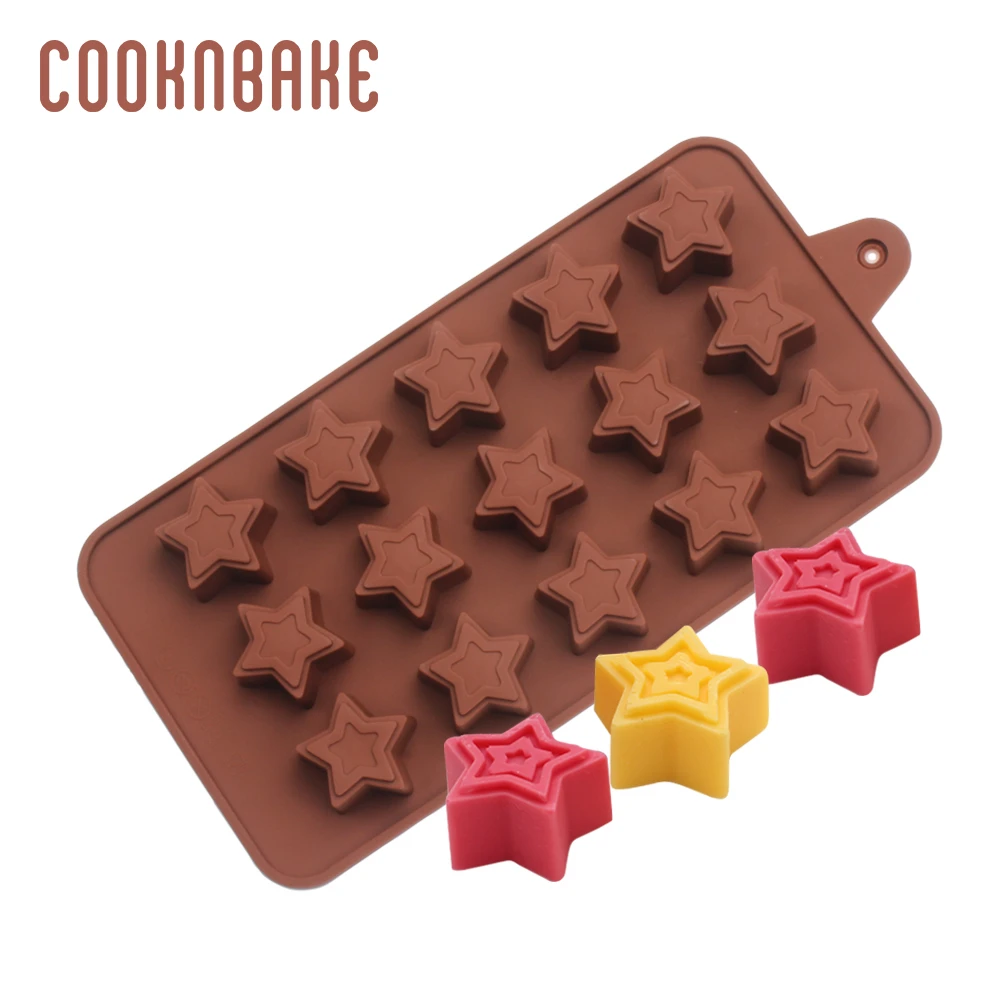 Silicone Decoration Star Shape Mould Ice Baking Mold Candy Chocolate Cake 