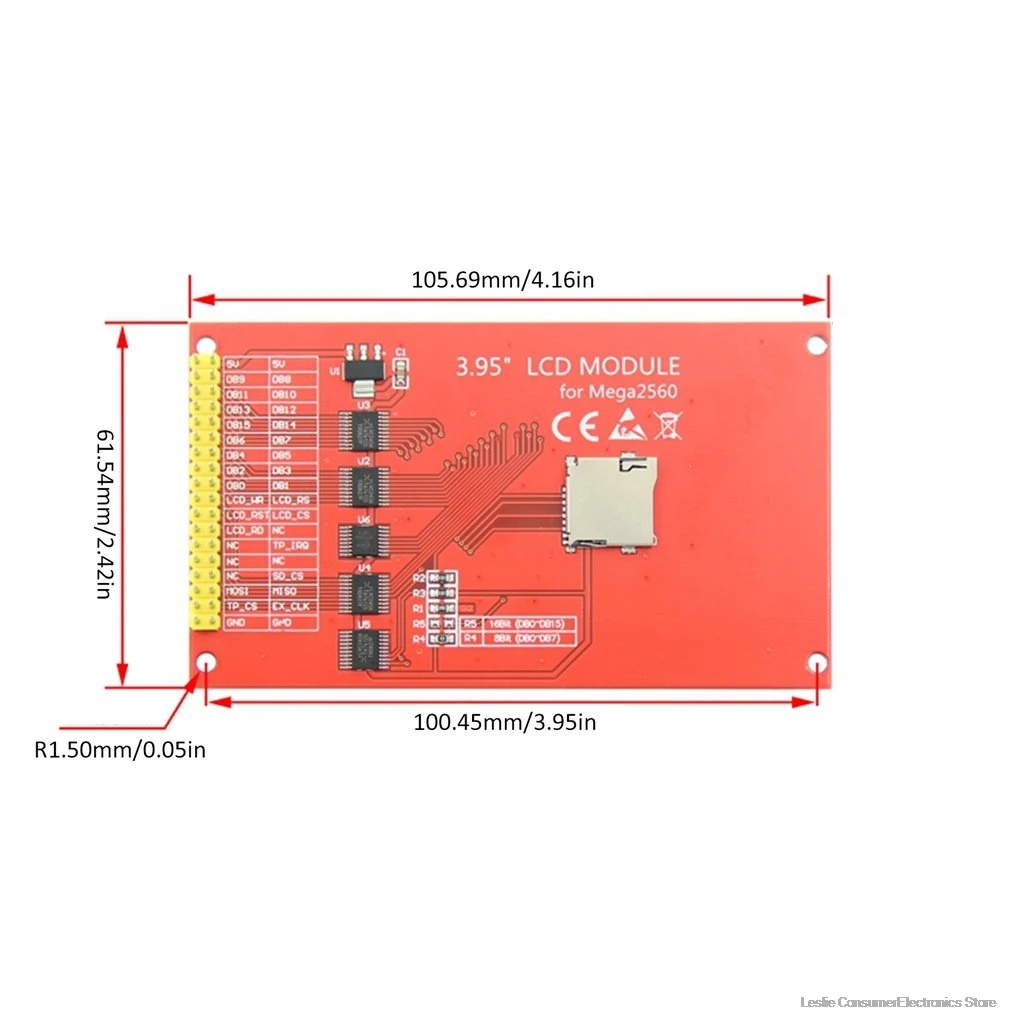 3,95 дюймовый TFT lcd-scherm модуль Ultra HD 320X480 voor для Arduino
