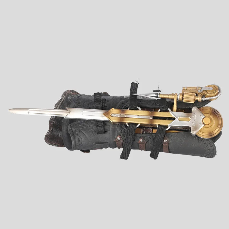 Skup Ukryte ostrze rękaw miecz figurka Assassins ukryte ostrze Edward broń rękawy miecze może wyrzucanie zabawki dla dzieci prezent