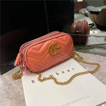 

2020 Women PU Leather Small Handbags Luxury Brand Fashion Designer Lady's Bag Shoulder Messenger Female Small Zipper Bags