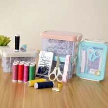 

22PCS Multi-function Portable Household Sewing Kit DIY Box for Handwork Tool Scissor Stitching Needles Thread Sewing Accessories