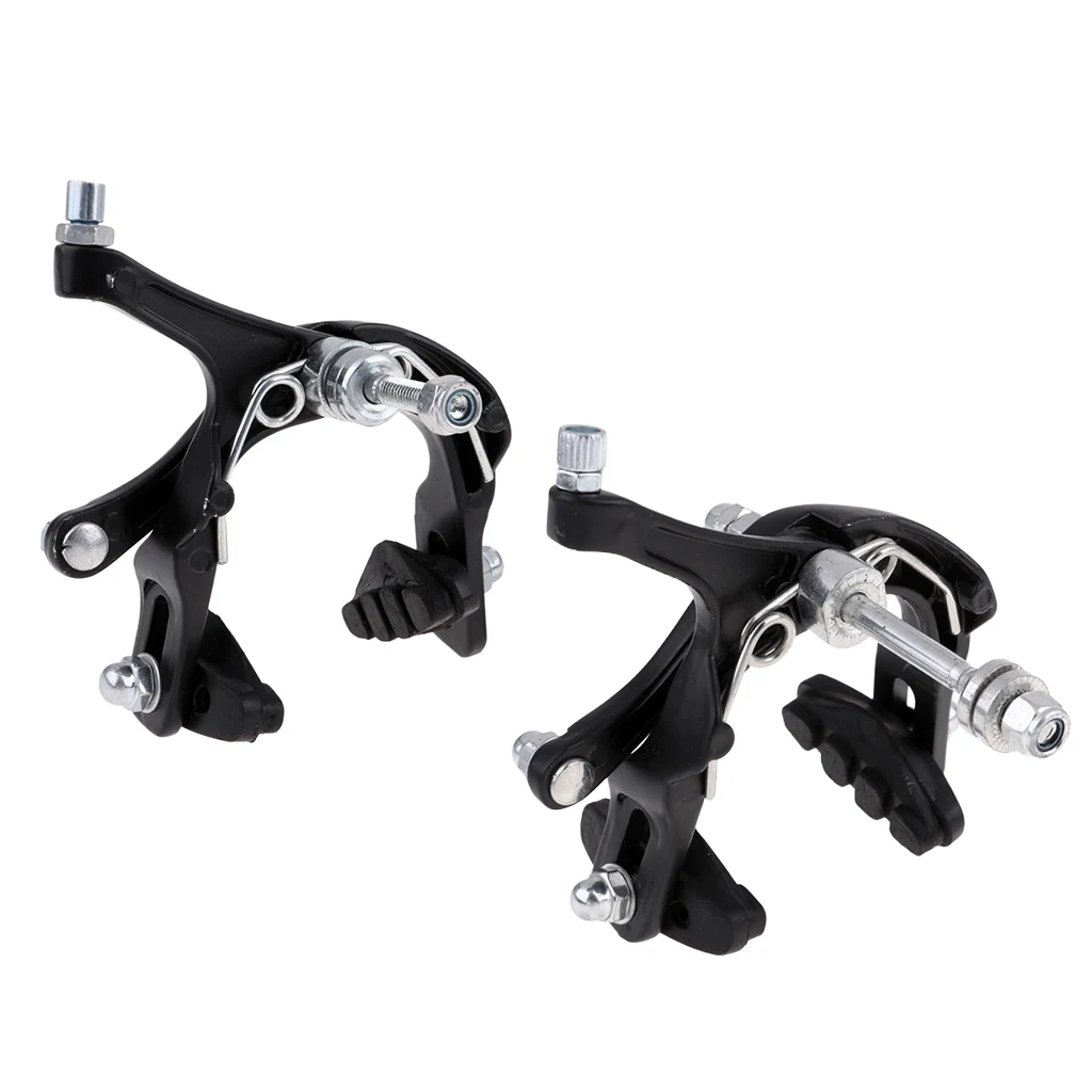 1 Set Bicycle Brake C Caliper System Front Rear Side Pull Brake Long Arms Clamp Quick-Release Bike Lever Cable Housing