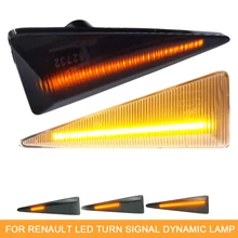 1 par sequencial piscando sinal de volta do carro led luz dinâmica para renault vel satis vento grand sceic mk2 megane cc espace avantime