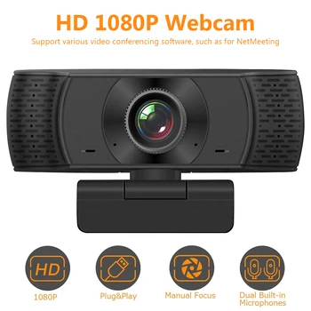 

P10 Full HD 1080P Web Camera with Built-in Microphone USB Driver Free Webcam for Live Streaming Video Conference