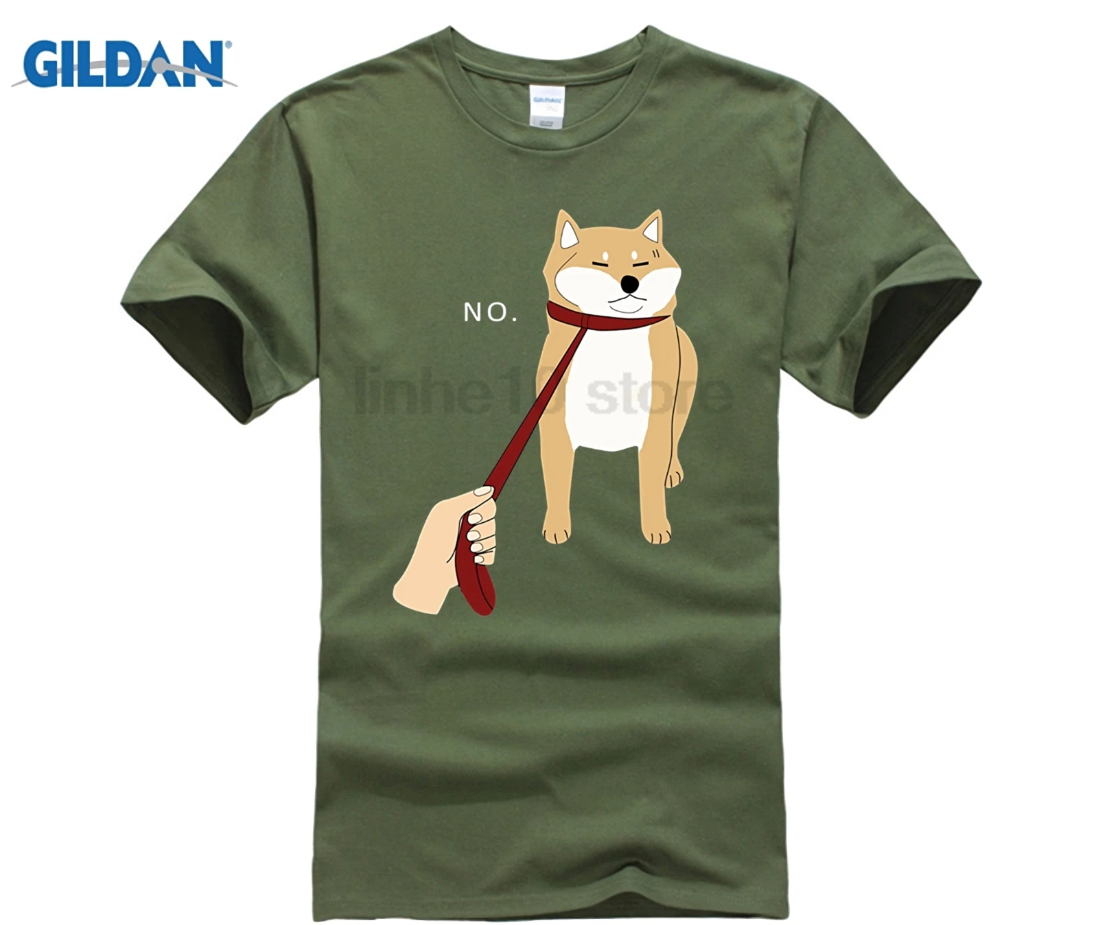 T-Shirt Summer Style Men T Shirt Cute Shiba Inu Shirt Nope - Doge Meme T-shirt B  Hot men's T-shirt