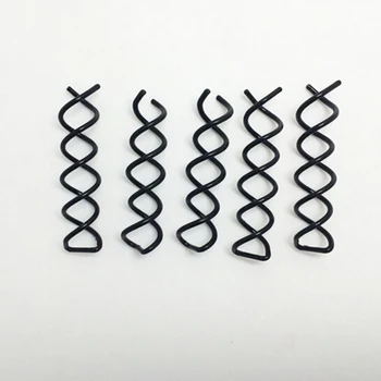 

5pcs/lot New Fashion Designer Black Hair Styling Spiral Spin Screw Pin Hair Clip Hair Pins Twist Barrette