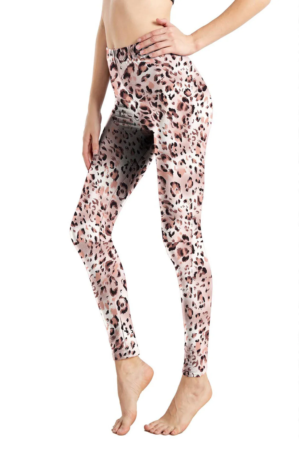 honeycomb leggings INITIALDREAM Fashion Leopard Printed Leggings Women Soft Elasticity Leggins Femme Ankle-Length Plus Size Legging Mujer leggings