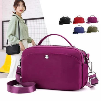 

Casual Women Messenger Bags 2020 High Quality Waterproof Nylon Crossbody Bag Travel Shoulder Pouch