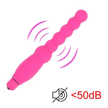 10 Speeds Bullet Vibrator With Anal Beads  Prostate Massager  Sex Toys for Women Man Butt Plug  Clitoris G-Spot Stimulator 5