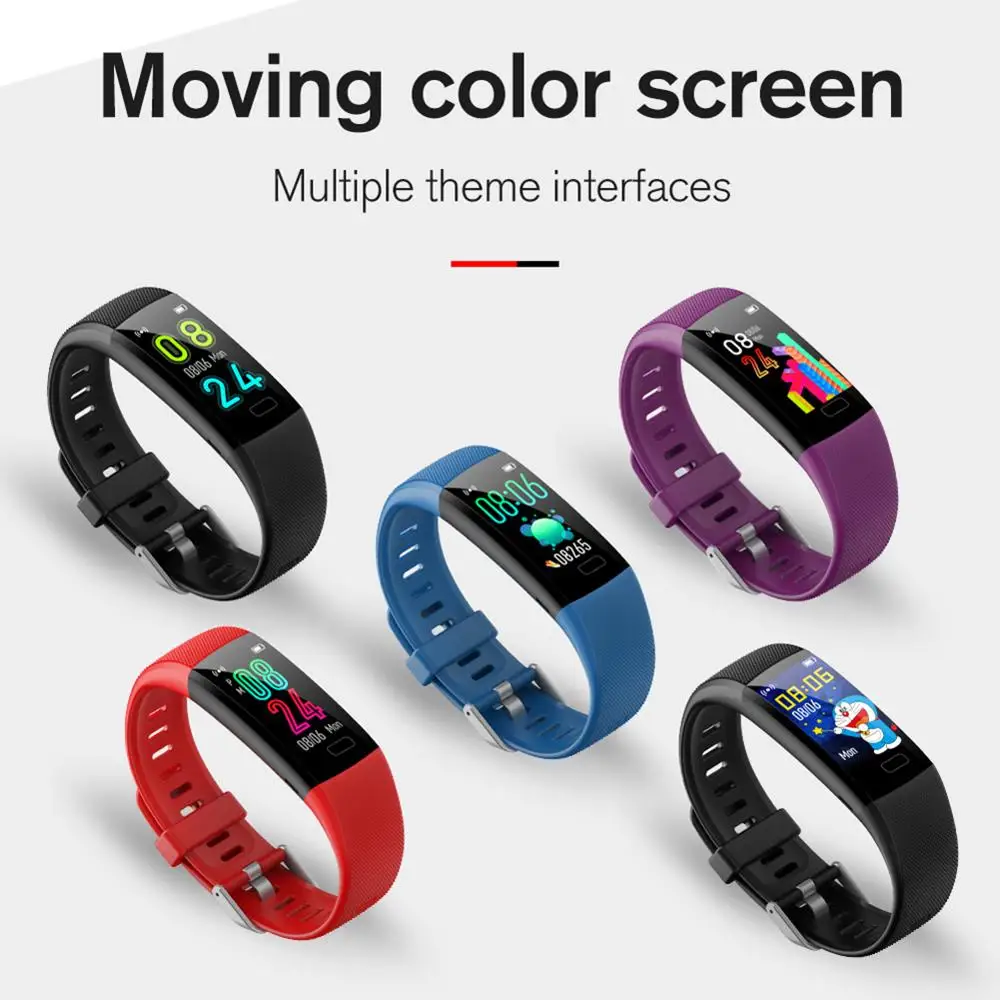 Waterproof Colorful Screen Smart Watch Bracelet with Heart Rate and Blood Pressure Monitoring Waterproof Colorful Screen Smart Watch Bracelet with Heart Rate and Blood Pressure Monitoring