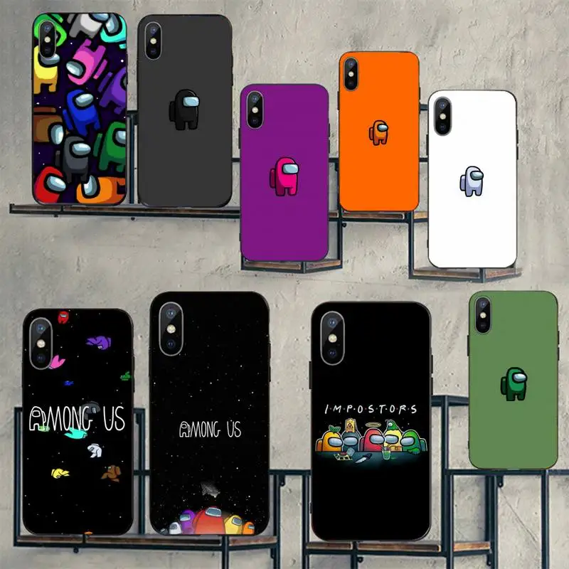 

Among Us pretty silicone Phone Case for iPhone 11 12 pro XS MAX 8 7 6 6S Plus X 2020 XR mini