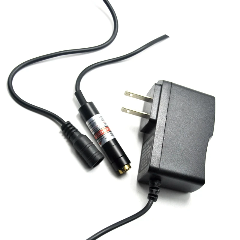 Red Laser Lights 650nm 20mw Laser Diode Module 12mmx55mm Dot Line Cross with 5V Adapter