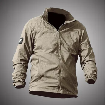 

Outdoor Sports Sunscreen Quick Dry Thin Skin Clothing Jacket Waterproof Anti UV Breathable Hooded Windbreaker Tactical Coat Tops