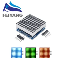 Module de matrice de points MAX7219, module de microcontrôleur, KIT de bricolage, Module de contrôle d'affichage LED MCU, 10 pièces