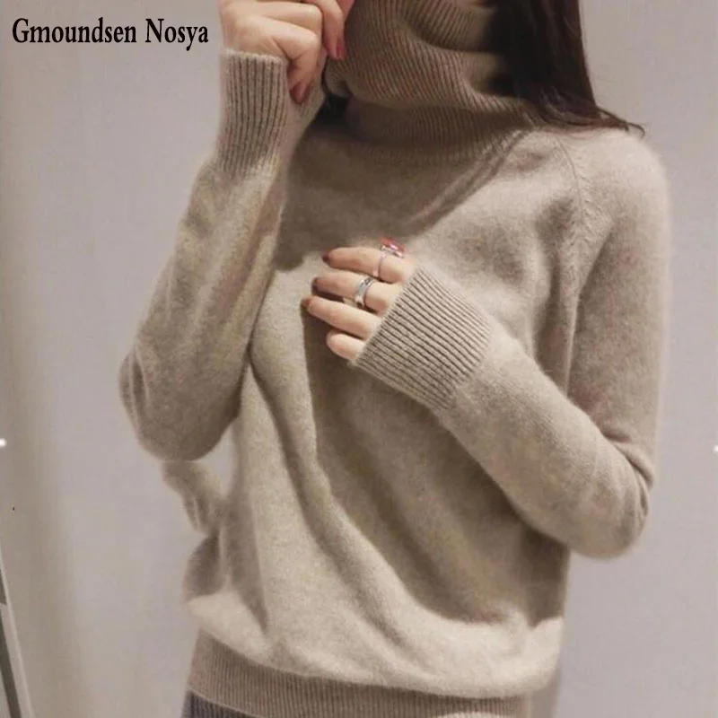 

Autumn And Winter new sweater women turtleneck Cashmere sweater fashion Leisure pullover women sweaters Sizes knitted sweater