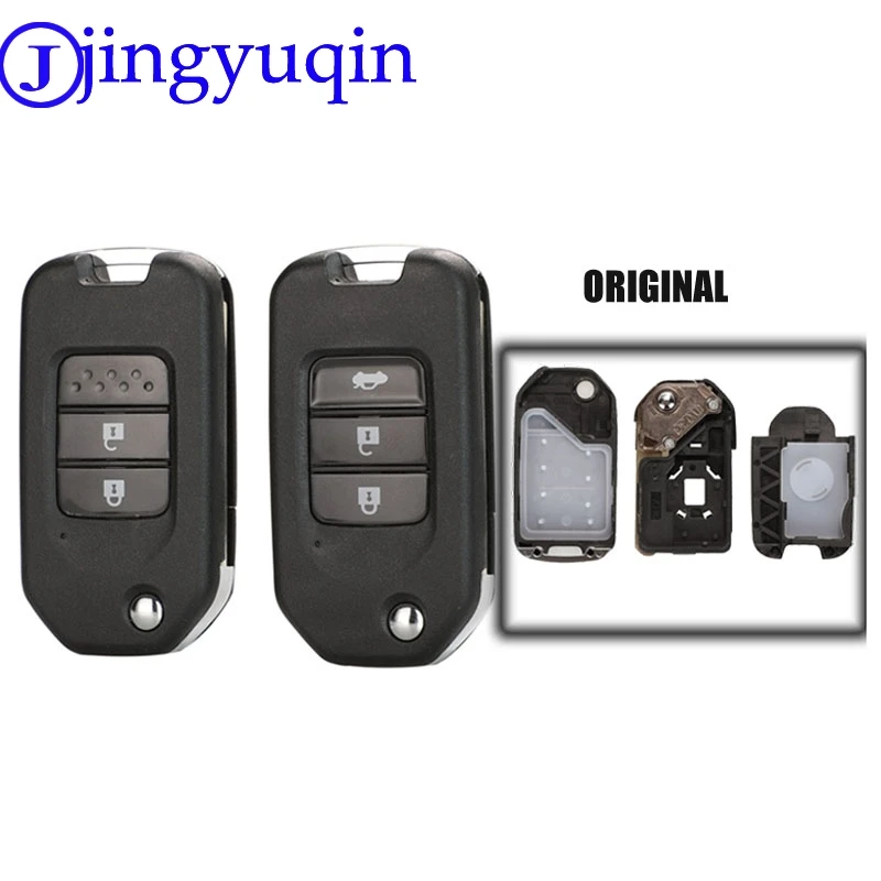 Чехол-книжка для автомобильных ключей jingyuqin 2/3B Honda Civic City Fit HR-V XR-V | Автомобили и