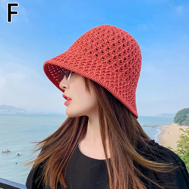 Handmade Crochet Floppy Top Summer Hats 