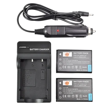 

DSTE 2PCS NP-120B Camera Battery with US Plug Charger Kit for Pentax Optio 450 550 555 750 750Z MX MX4 Camera