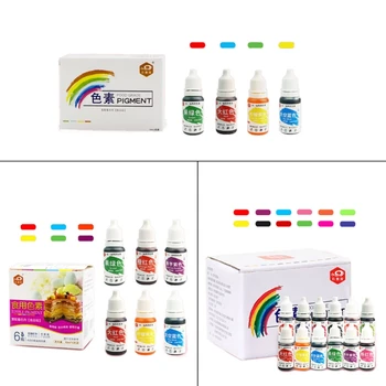 

10ml Natural Ink Food Coloring Cake Pastries Cookies Liquid Dye Pigment Baking Decor Fondant Cooking Icing DIY Crafts