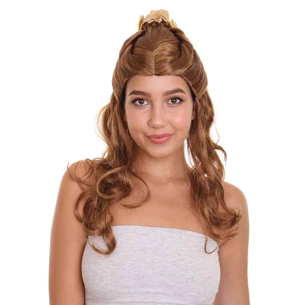 

HPO Synthetic Fiber Classic Princess Style Costume Cosplay Wigs Fancy Dress Belle Style Prestige Princess Halloween Party Wigs