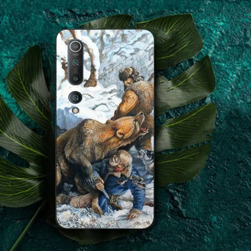 Yinuoda Hunting animal and fishing man Phone Case for RedMi note 4 5 7 8 9 pro 8T 5A 4X case xiaomi leather case hard