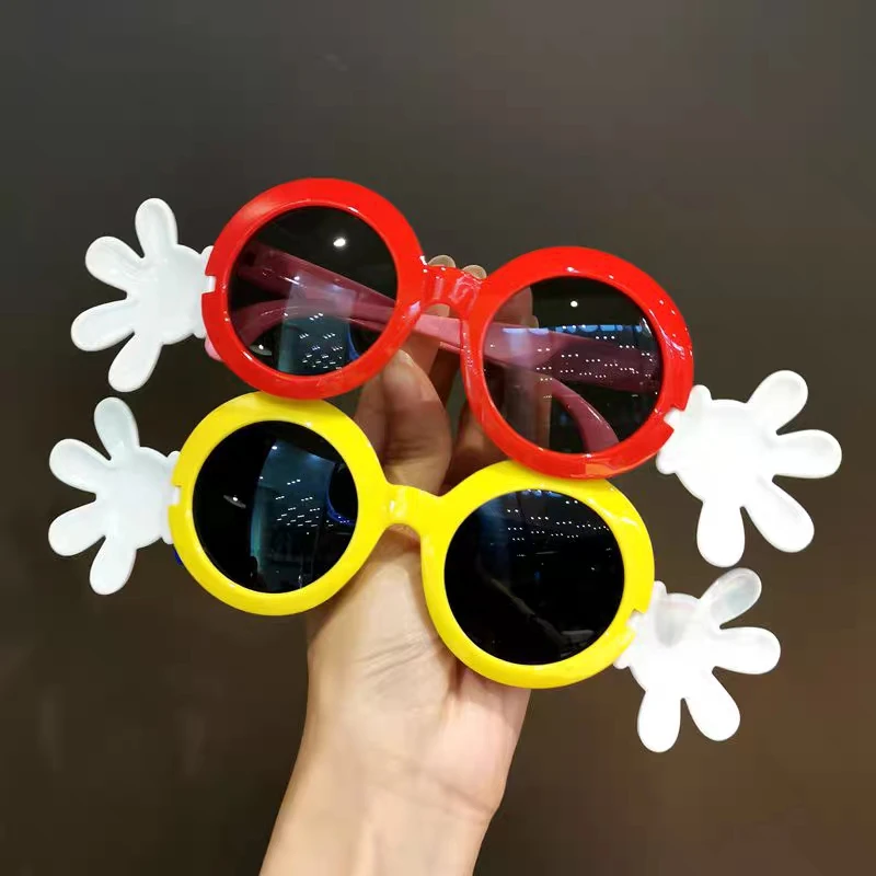 Wholesale Sunglasses Flip Up Sunglasses For Kids Steampunk Red