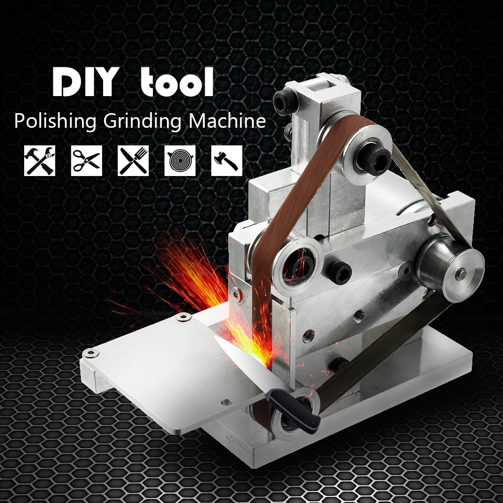 

Multifunctional Grinder Mini Electric Belt Sander DIY Polishing Grinding Machine Cutter Edges Sharpener