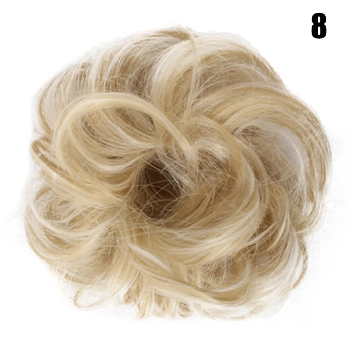 Легко носить стильные резинки для волос естественным образом грязный кудрявый пучок для наращивания волос эластичный шиньон для наращивания волос шикарный и модный