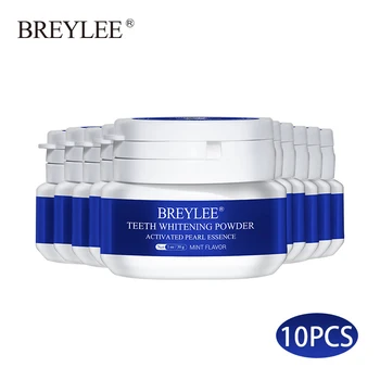 

BREYLEE Teeth Whitening Powder Toothpaste Dental Tools White Teeth Cleaning Oral Hygiene Toothbrush Gel Remove Plaque Stain 10pc