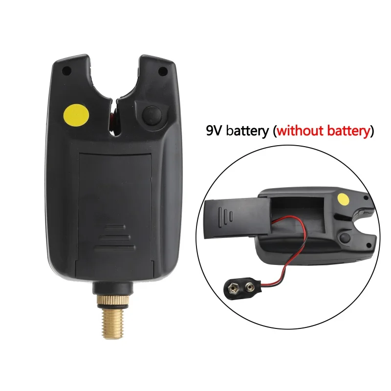 LED Fishing Bite Alarm Water Resistant Adjustable Tone Volume Sensitivity Alert Fishing Alarm Indicator Fishing Accessories