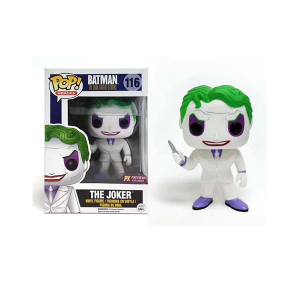 Funko pop Бэтмен Джокер виниловые Фигурки Коллекционная модель игрушки для детей