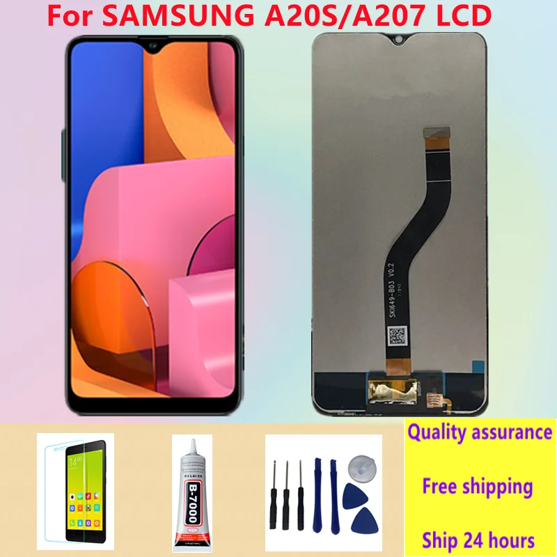 Per Samsung Galaxy A20S A207 A207F A2070 Display Lcd Touch Screen Digitizer Assembly Per Samsung A20S
