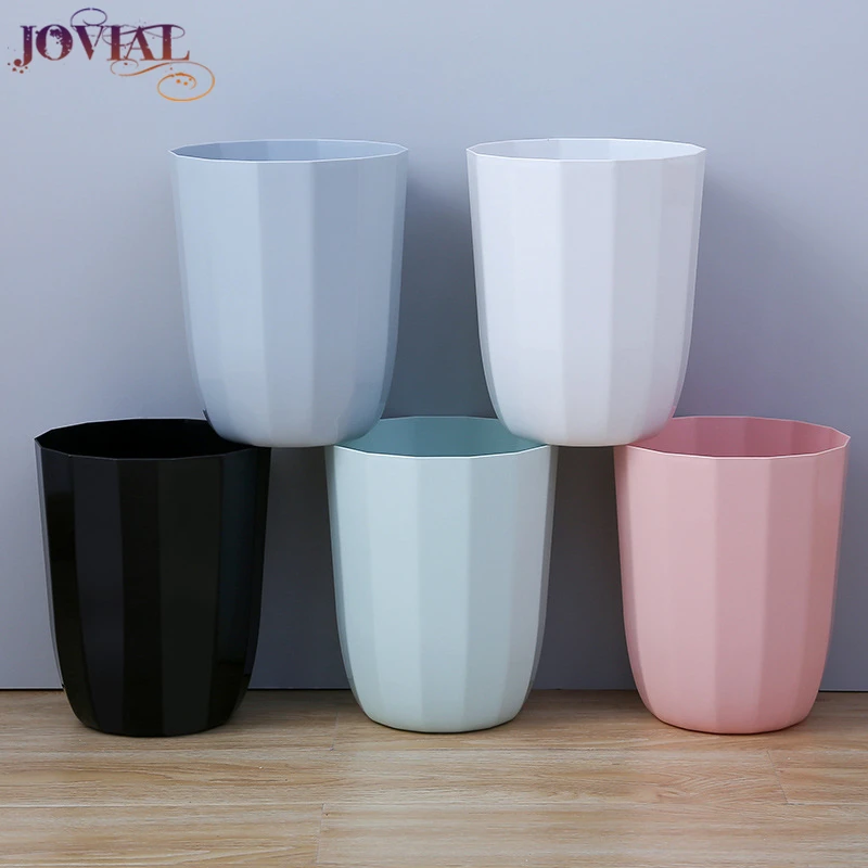 

Trash Can Zero Waste None 5 Color Plastic Originality Wastebasket Living Room Bedroom Kitchen Study Household Polygon Dustbin