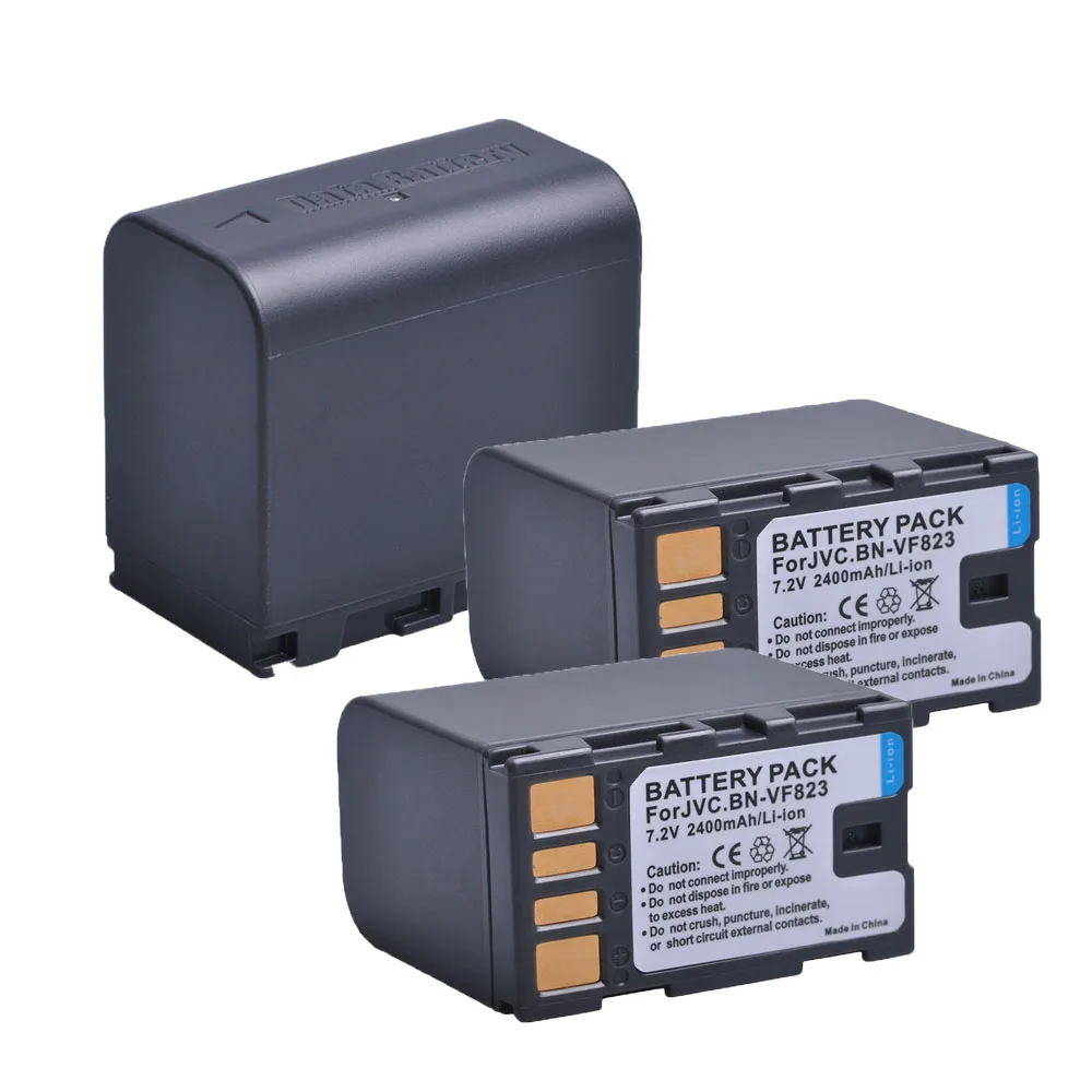 3 шт. 2400 мАч BN-VF823 BN VF823U VF823 камера батарея для JVC GZ-MG130 GZ-MG131 GZ-MG132 GZ-MG133 GZ-MG134 GZ-MG135 GZ-MG148 |