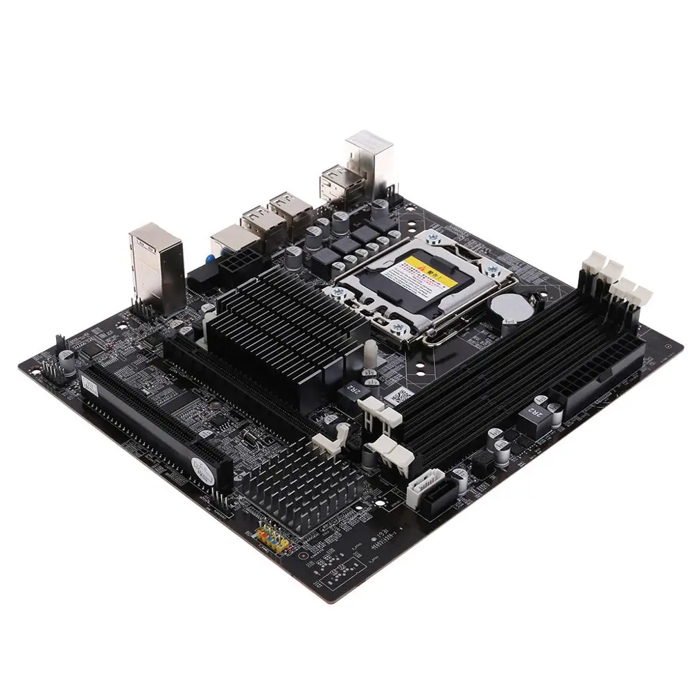 Goede Deek Robot X58 Desktop Moederbord LGA 1366 Pin DDR3 Computer Moederbord Moederbord voor L E5520 X5650 RECC Geen msata interface